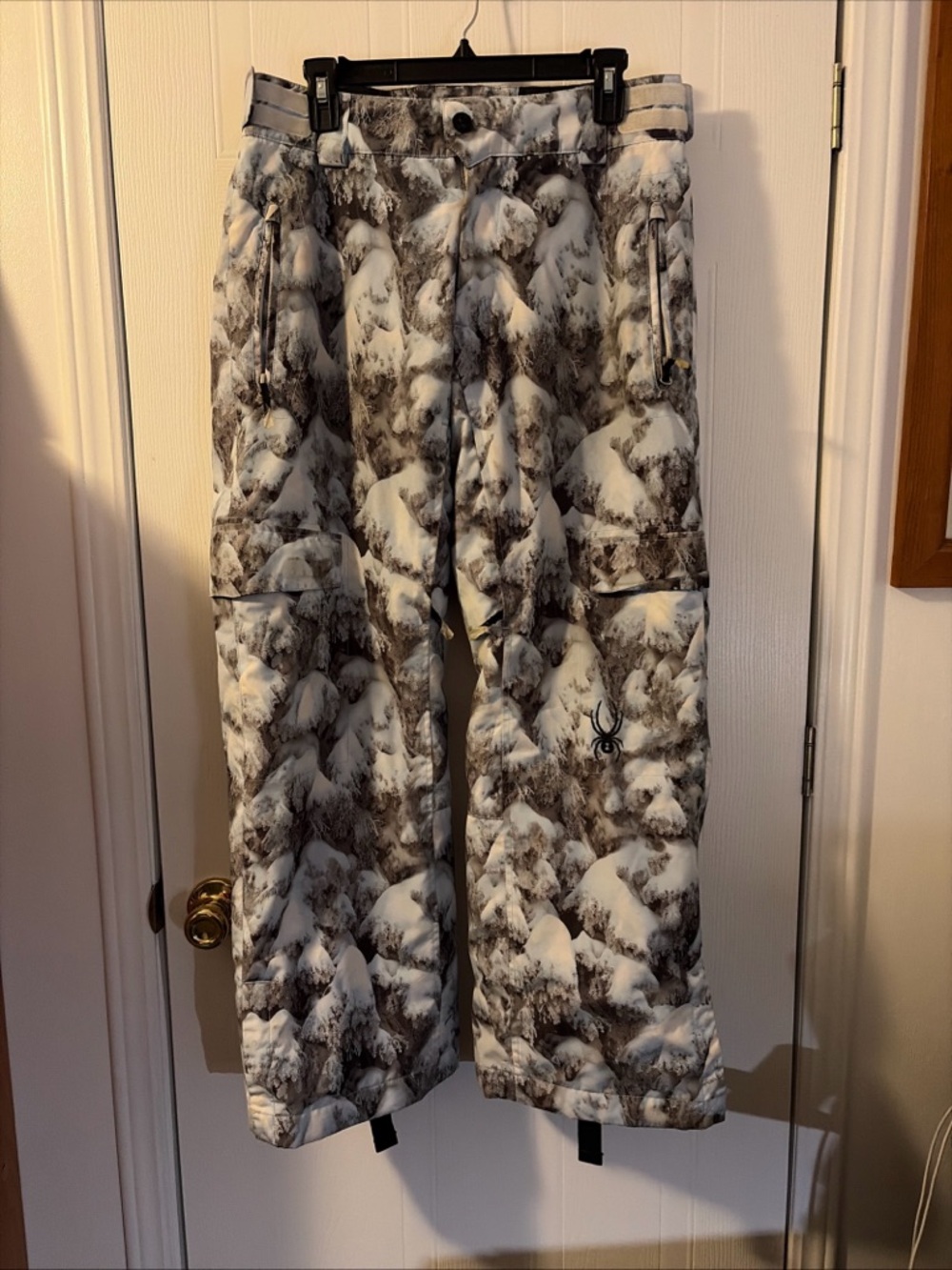 Spyder Propulsion Ski Snow Pants Tree Print Waterproof Insulated Size Mens Small
